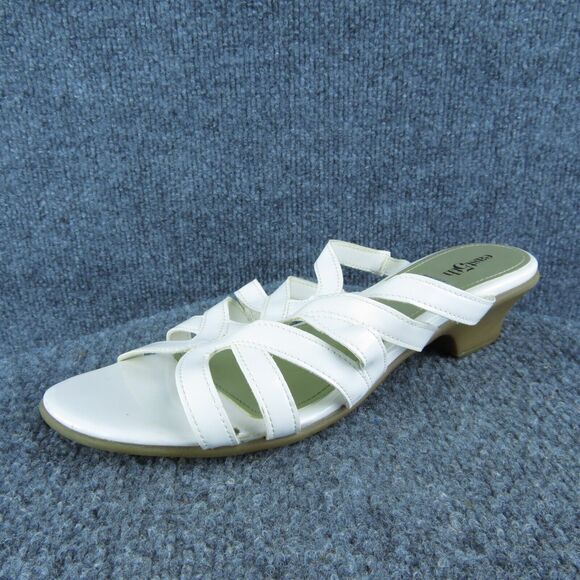 East 5th Eris Women Slide Sandal Shoes‎ Size 9.5 Medium White Synthetic - Picture 1 of 9